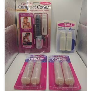 Sealed‎ Thermacell Cordless Compact Curling Iron w/ Travel Case & Refills